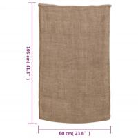 Jutezakken 5 stuks 220 g/m 60x105 cm 100% jute - thumbnail