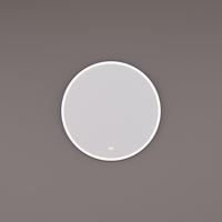 Spiegel Hipp Design SPV 13000 BL Rond Met Frame Mat Zwart Met Verlichting Incl. Spiegelverwarming (Alle Maten) - thumbnail