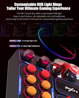 PXN CB1 Button Box - Zij Paneel voor Gaming Stuur, ETS2 Hulp Controller - Alleen voor PC | 19 Sim Knoppen, RGB, USB, Klem | Knoppen Kast voor Truck, Race, Vliegtuig en Boerderij Simulatie Spellen - thumbnail