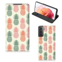 Samsung Galaxy S21 | Flip Style Cover | Ananas - thumbnail