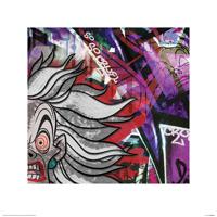 Kunstdruk Cruella Deville Graffiti 40x40cm - thumbnail