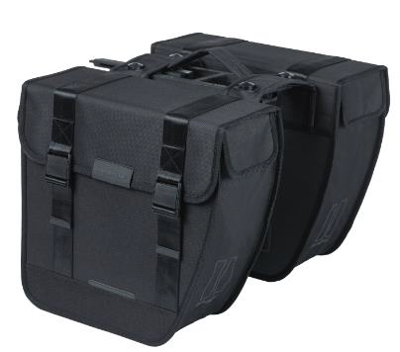 Basil tour dubbele fietstas mik zwart