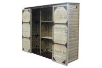 Lutrabox Hoge tuinkast 230x82x206 cm- - Hout- Lutrabox - thumbnail