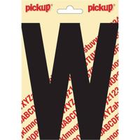Plakletter Nobel Sticker letter W zwart Pickup - Pickup - thumbnail