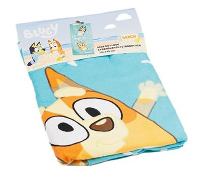 Bluey en bingo Strandlaken 70 x 140 cm blauw