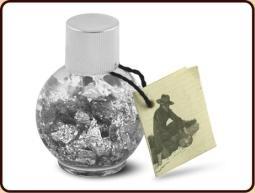 Flesje met bladzilver Flesje met bladzilver