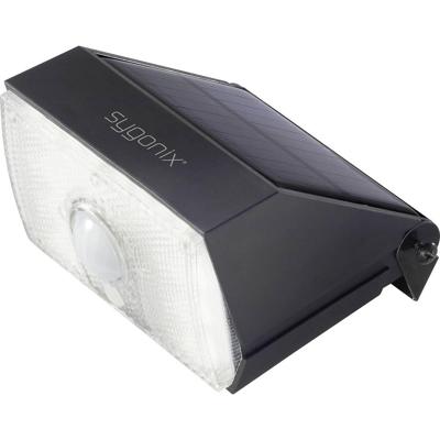 Sygonix SY-4673536 Wandlamp op zonne-energie met bewegingsmelder LED LED vast ingebouwd 10 W Zwart Sygonix SY-4673536 Wandlamp op zonne-energie met bewegingsmelder LED LED vast ingebouwd 10 W Zwart