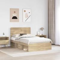 Bedframe met hoofdeinde Sonoma 120 x 200 cm Massief grenenhout - thumbnail