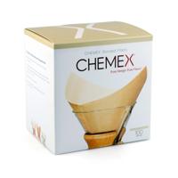 Chemex koffiefilters - FSU-100 Bonded (gevouwen) & natuurlijk - 100 stuks - thumbnail