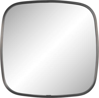 Ben Sandro Spiegel 80x4x80 cm Geborsteld Metal Black Ben Sandro Spiegel 80x4x80 cm Geborsteld Metal Black