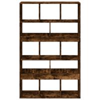 Boekenkast 100x33x156,5 cm bewerkt hout gerookt eikenkleurig - thumbnail