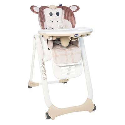 Chicco kinderstoel Polly 2 Start Monkey 88-107 cm staal