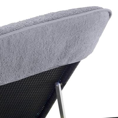 VidaXL Strandhanddoeken 2 st 400 g/m² 75x200 cm stof grijs VidaXL Strandhanddoeken 2 st 400 g/m² 75x200 cm stof grijs