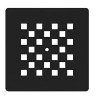 Afvoerrooster Mat Zwart t.b.v. Douchebak Relievo Crag Topa - thumbnail