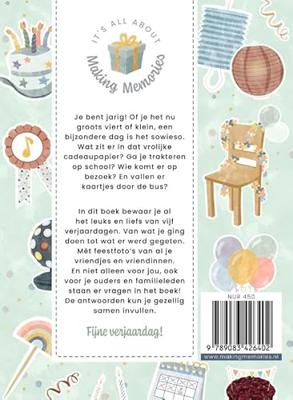 Fijne Verjaardag Invulboek Voor Vijf Onvergetenlijke Verjaadagen