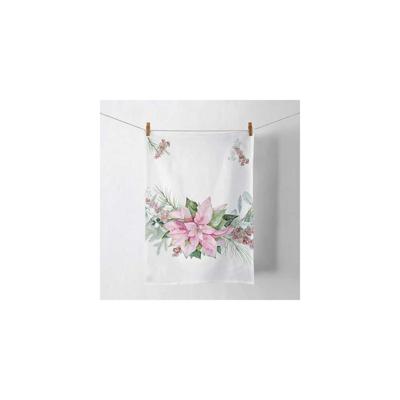 Ambiente Theedoek Pink poinsettia