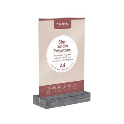 Kaarthouder Europel A4 Polystone antraciet Kaarthouder Europel A4 Polystone antraciet
