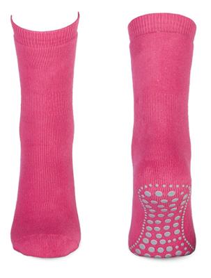 Antislip sokken met ABS noppen 1 paar - Katoenen Grip sokken - Tegen uitglijden - DSS8600/8615 - Roze | Dames slip - Onderbroek - Ondergoed - - -