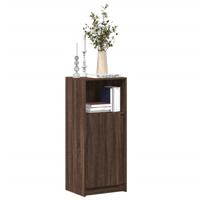 Dressoir met LED 42,5x34x100 cm bewerkt hout bruin eikenkleur - thumbnail