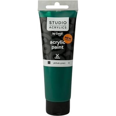 Creall Studio Acrylverf, dekkend, phtalo green (52), 120 ml/ 1 fles Creall Studio Acrylverf, dekkend, phtalo green (52), 120 ml/ 1 fles