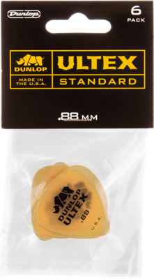 Dunlop 421P88 Ultex Standard Plectrum 0.88mm 6-Pack