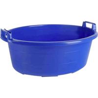 Lockweiler Bak ovaal 65 cm/40 L blauw hoogstaand handvat - thumbnail