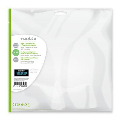 High Speed HDMI-kabel met Ethernet | HDMI-connector - HDMI-mini-connector | 5,0 m | Zwart High Speed HDMI-kabel met Ethernet | HDMI-connector - HDMI-mini-connector | 5,0 m | Zwart