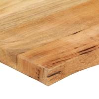 Tafelblad met natuurlijke rand 90x60x2,5 cm massief mangohout - thumbnail