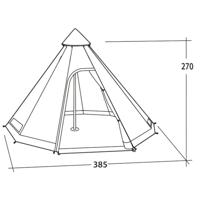 Easy Camp moonlight tipi tent - thumbnail
