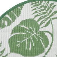 VidaXL Buitenkleed arakil ø160 cm polypropeen groen - thumbnail