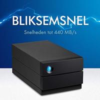 LACIE 2big RAID 16TB USB-C 3.5inch hot swappable IronWolf Pro drives 7.2rpm + 5 year data recovery - thumbnail
