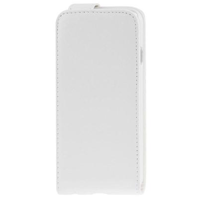 iPhone 6 & 6S vertikaal PU leren Flip Hoesje Wit