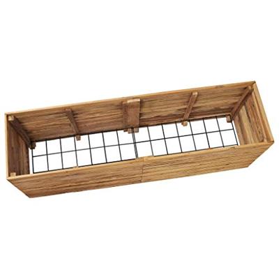 VidaXL Plantenbak verhoogd 150x40x55 cm gerecycled teakhout en staal