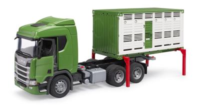 bruder Scania Super 560R diertransportwagen met rund Kant-en-klaar model Bedrijfswagen (model)
