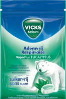 Vicks Bonbons Ademvrij VapoPlus Eucalyptus Suikervrij 72 g bij Jumbo - thumbnail