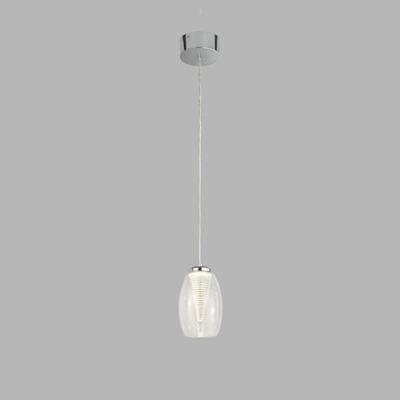 Searchlight Moderne hanglampCyclone chroom met helder glas - 97291-1CL