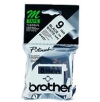 Gelamineerde Tape voor Labelmakers Brother MK221 Wit Zwart 9 mm x 8 m - thumbnail