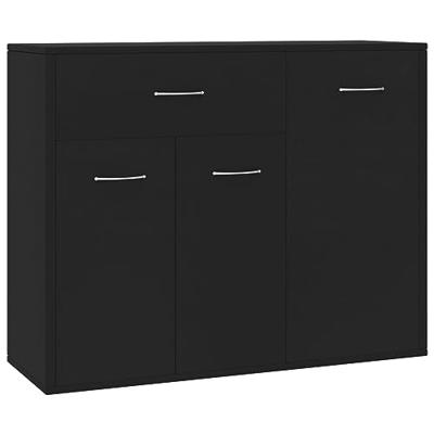 Dressoir 88x30x70 cm bewerkt hout zwart