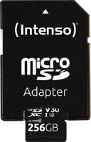 Intenso Professional miniSDXC-kaart Retail 256 GB Class 10, UHS-I U3, v30 Video Speed Class Watervast, Temperatuurbestendig - thumbnail