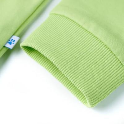 Kindertrui met capuchon 92 blauw en zachtgeel Kindertrui met capuchon 92 blauw en zachtgeel