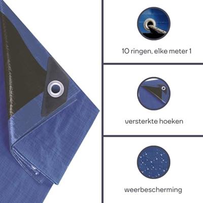 Dekzeil blauw/zwart ultrasterk 2 x 3 m Velleman - Velleman Dekzeil blauw/zwart ultrasterk 2 x 3 m Velleman - Velleman