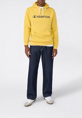 Herenhoodie Champion Graphic Shop Geel Maat M