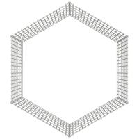Konijnenkooi met 6 panelen 54x60 cm gegalvaniseerd ijzer - thumbnail