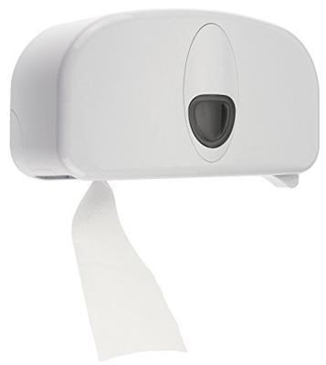 PlastiQline 2020 PlastiQline 2020 kunststof 2-rols toiletrolhouder (standaard) PQ20Duo - wit PlastiQline 2020 PlastiQline 2020 kunststof 2-rols toiletrolhouder (standaard) PQ20Duo - wit