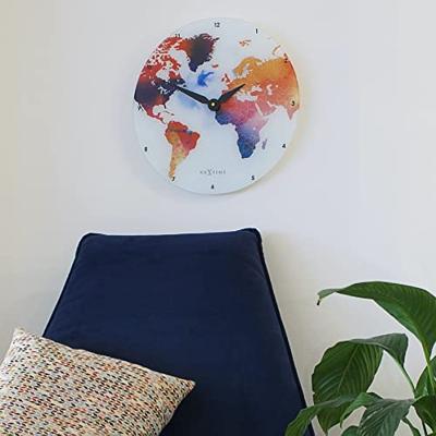 NeXtime NE-8187 Wandklok Colorful Ø43 Glas Multicolor