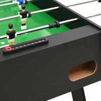 Voetbaltafel inklapbaar 121x61x80 cm zwart - thumbnail