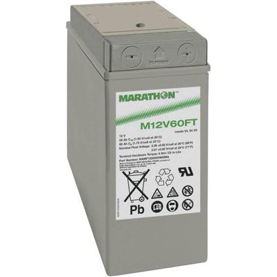 GNB Marathon EXIM12V60FTV0 Loodaccu 12 V 59 Ah Loodvlies (AGM) (b x h x d) 107 x 263 x 280 mm M6-schroefaansluiting Onderhoudsvrij