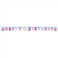 Letterbanner Happy Birthday Unicorn (1.85m) - thumbnail