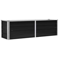 VidaXL Plantenbak verhoogd 160x40x45 cm gegalvaniseerd staal antraciet - thumbnail