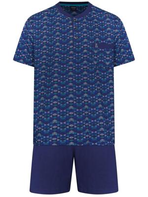 Blauwe heren shortama Robson